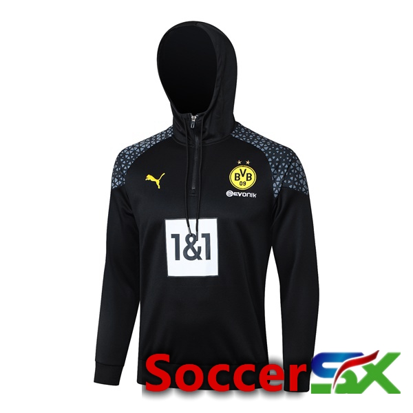 Dortmund BVB Training Sweatshirt Hoodie Black 2024/2025