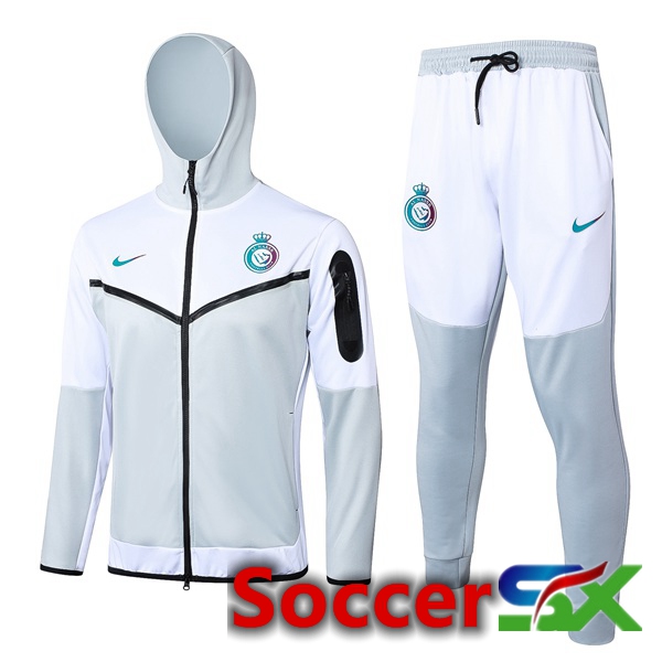 Al-Nassr FC Training Tracksuit Windbreaker White 2024/2025