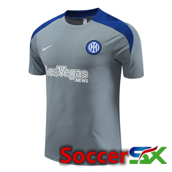 Inter Milan Training T Shirt Grey 2024/2025