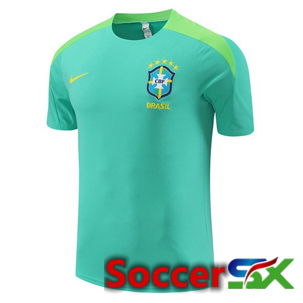 Brazil Training T Shirt Green 2024/2025