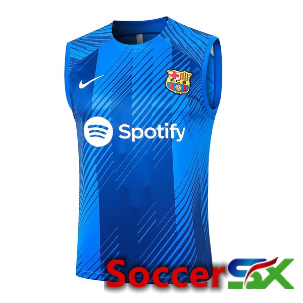 FC Barcelona Soccer Vest + Shorts Blue 2024/2025