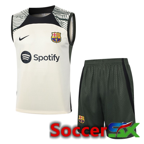 FC Barcelona Soccer Vest + Shorts Yellow 2024/2025