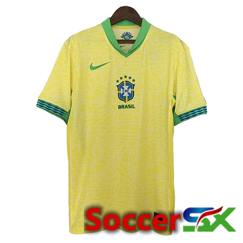 Brazil Soccer Jersey Home Leaked Version 2024/2025