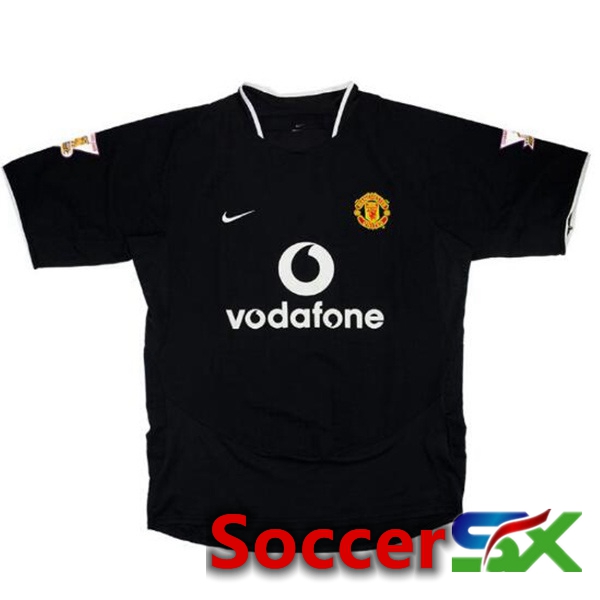 Manchester United Retro Soccer Jersey Away Black 2003-2004