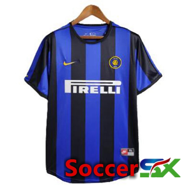 Inter Milan Retro Soccer Jersey Home Blue 1999-2000