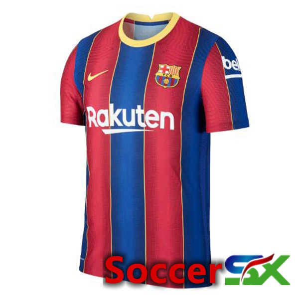 FC Barcelona Retro Soccer Jersey Home Blue Red 2020-2021