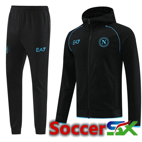 SSC Naples Training Tracksuit Windbreaker Black 2024/2025