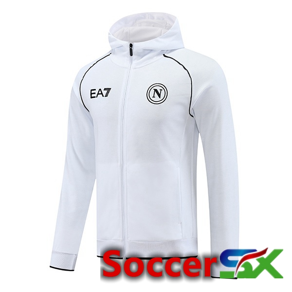 SSC Naples Windbreaker White 2024/2025