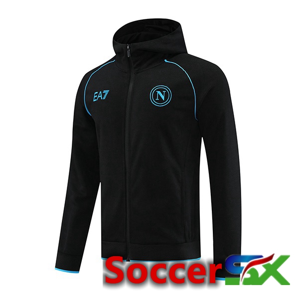 SSC Naples Windbreaker Black 2024/2025