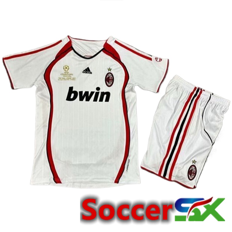 AC Milan Retro Kids Soccer Jersey Away 2006/2007
