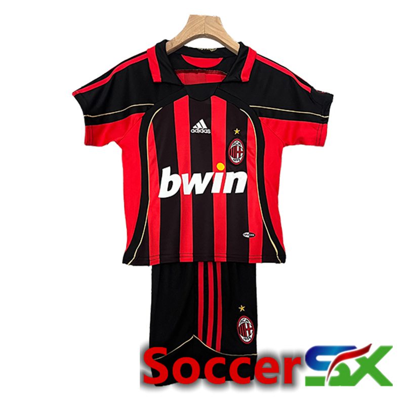 AC Milan Retro Kids Soccer Jersey Home 2006/2007