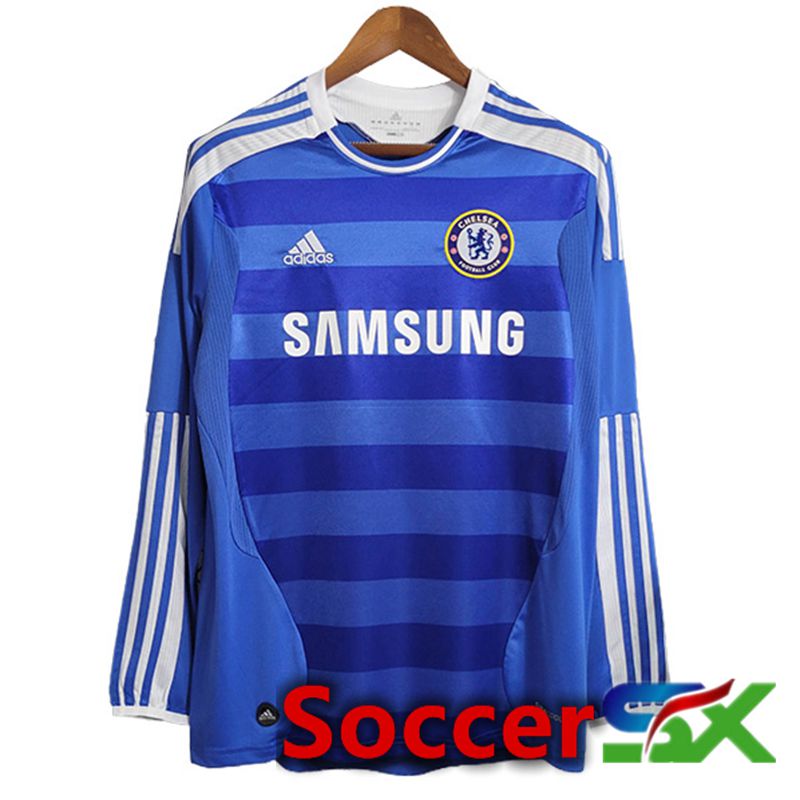 FC Chelsea Retro Soccer Jersey Long sleeve Home 2011/2012