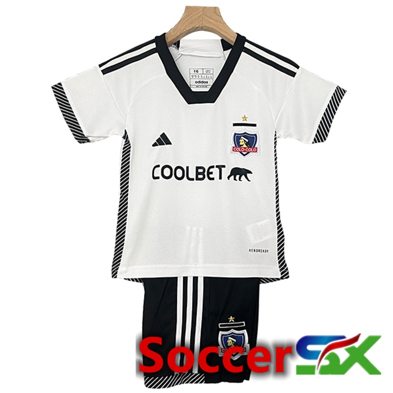 Colo-Colo Kids Soccer Jersey Home 2024/2025