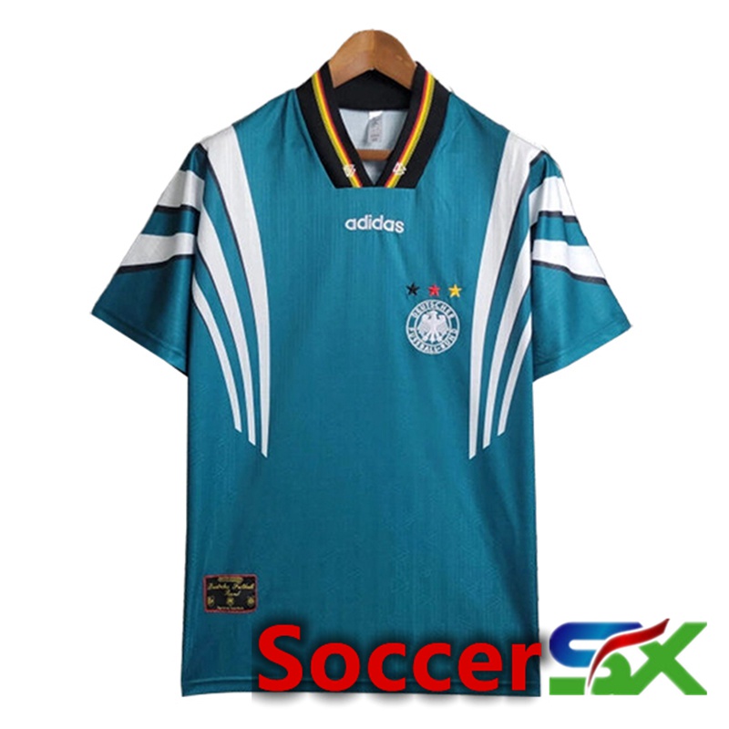 Germany Retro Soccer Jersey Away 1996