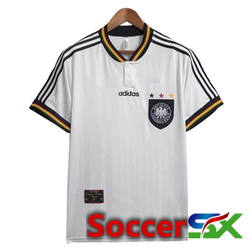 Germany Retro Soccer Jersey Home 1996
