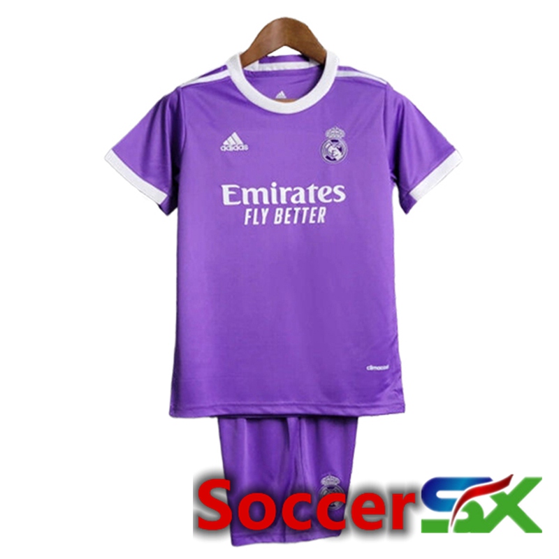 Real Madrid Retro Kids Soccer Jersey Away 2017/2018