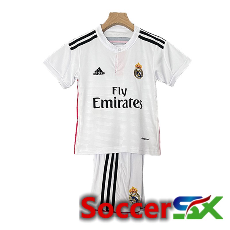 Real Madrid Retro Kids Soccer Jersey Home 2014/2015