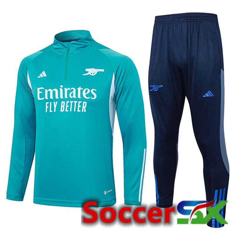 Arsenal Training Tracksuit Suit Green/Blue 2024/2025