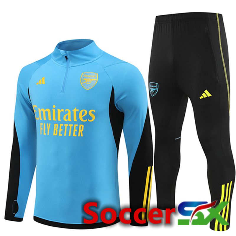 Arsenal Training Tracksuit Suit Blue/Black/Green 2024/2025