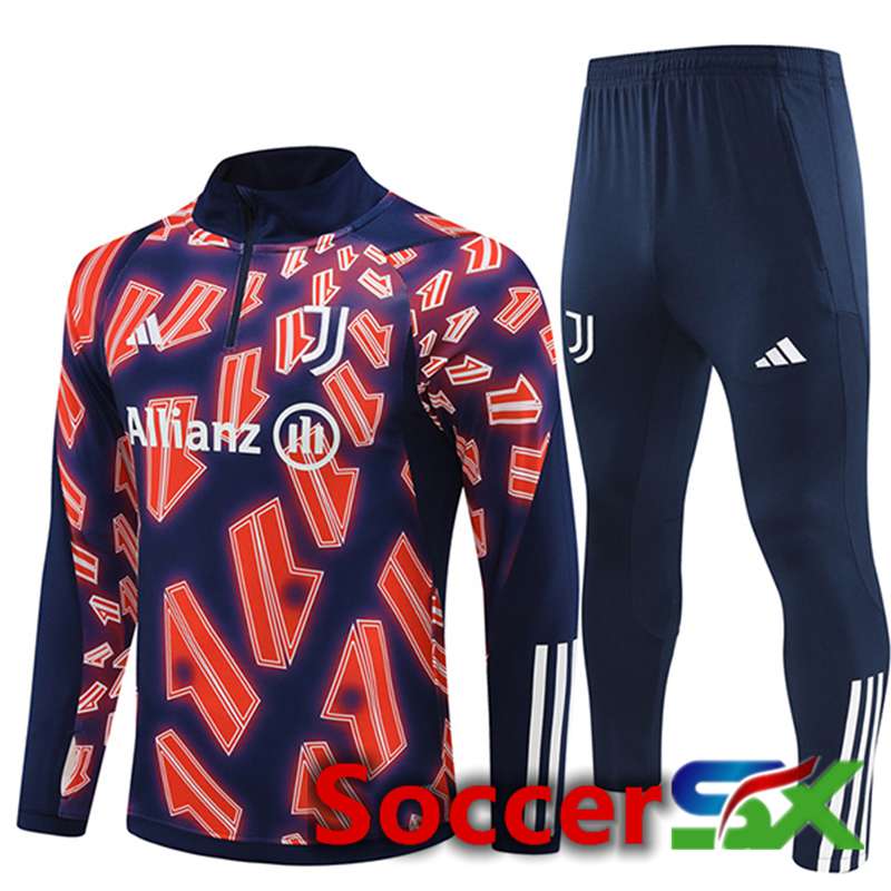 Juventus Training Tracksuit Suit Red/Blue 2024/2025