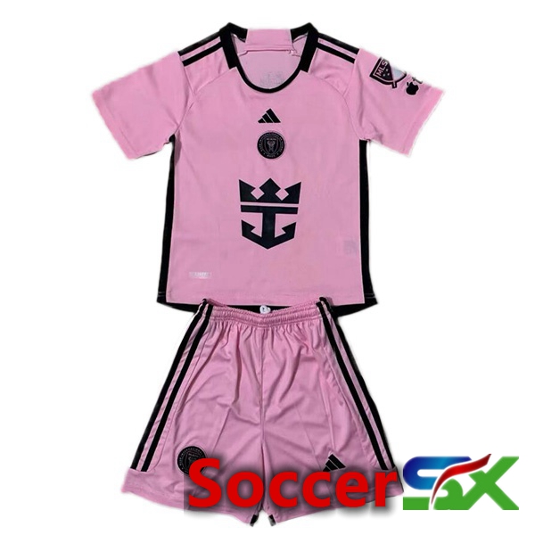 Inter Miami CF Kids Soccer Jersey Home Pink 2024/2025