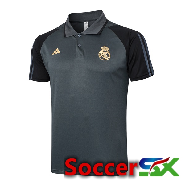Real Madrid Soccer Polo Grey 2024/2025