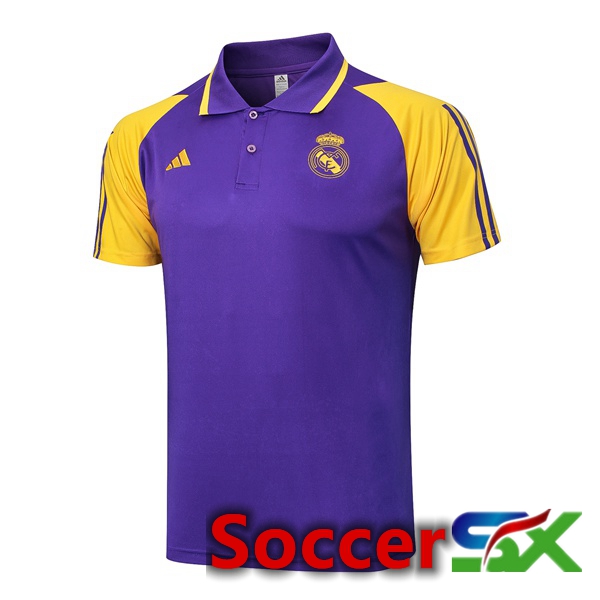 Real Madrid Soccer Polo Purple 2024/2025