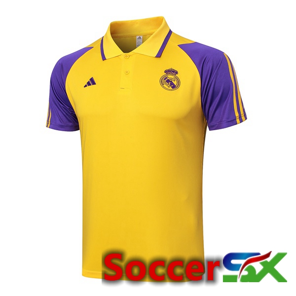 Real Madrid Soccer Polo Yellow 2024/2025