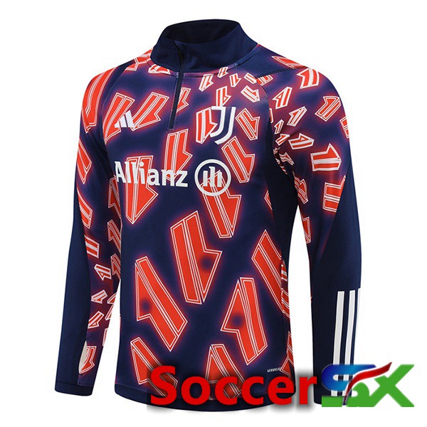 Juventus Training Sweatshirt Red Blue Royal 2024/2025