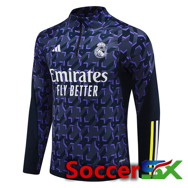 Real Madrid Training Sweatshirt Blue Royal 2024/2025