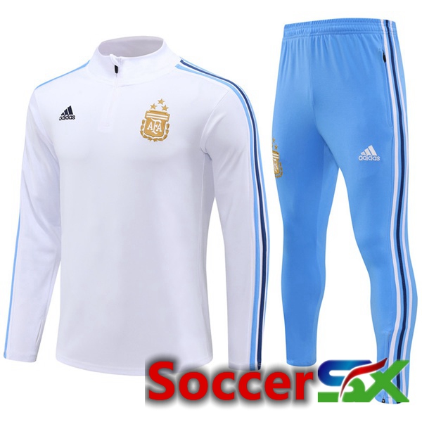 Argentina Training Tracksuit Suit White 2024/2025