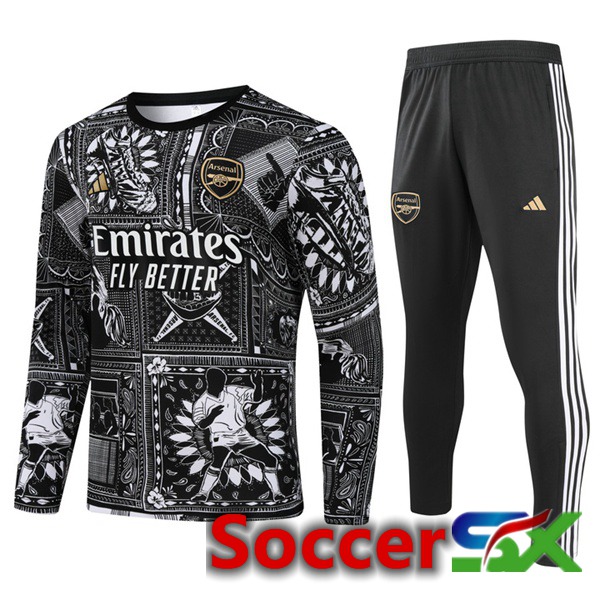 Arsenal Training Tracksuit Suit Black 2024/2025