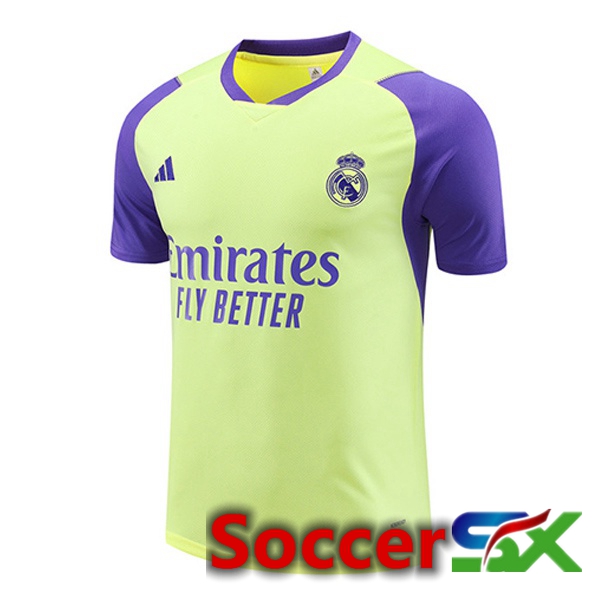 Real Madrid Training T Shirt Yellow 2024/2025