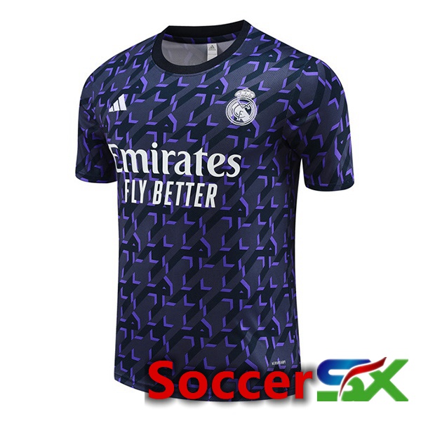 Real Madrid Training T Shirt Blue Royal 2024/2025