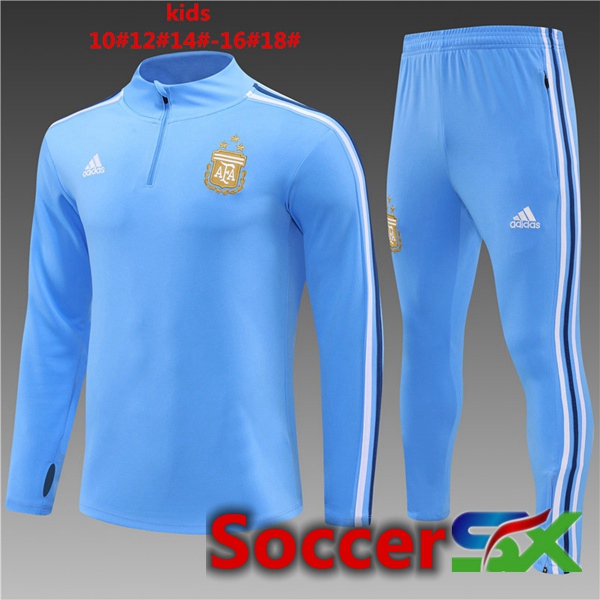 Argentina Kids Training Tracksuit Suit Blue 2024/2025