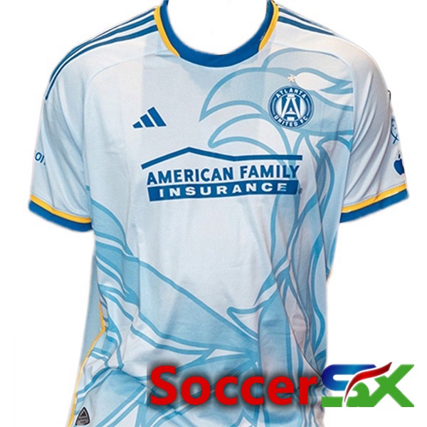 Atlanta United Soccer Jersey Away Blue 2024/2025