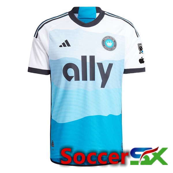 Charlotte FC Soccer Jersey Home Blue White 2024/2025