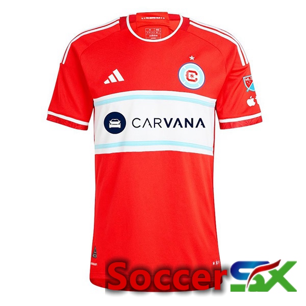 Chicago Fire FC Soccer Jersey Home Red 2024/2025