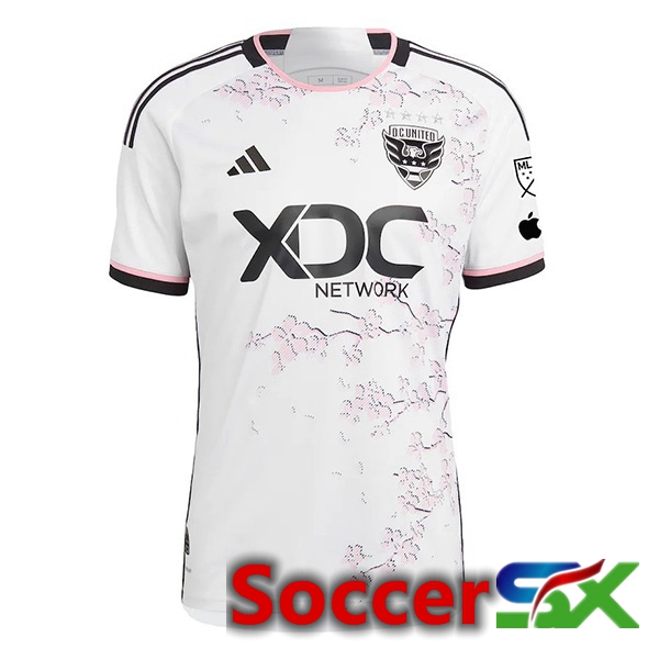D.C United Soccer Jersey Away White 2024/2025