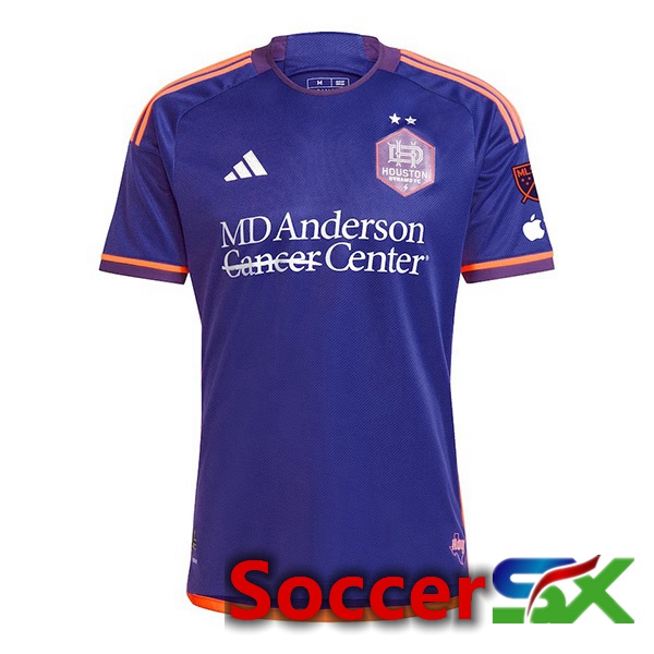 Houston Dynamo Soccer Jersey Away Purple 2024/2025