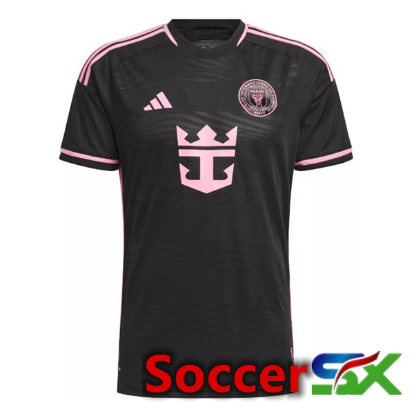 Inter Miami CF Soccer Jersey Away Black 2024/2025