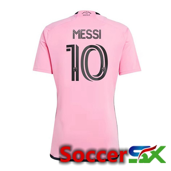 Inter Miami CF (MESSI 10) Soccer Jersey Home Pink 2024/2025