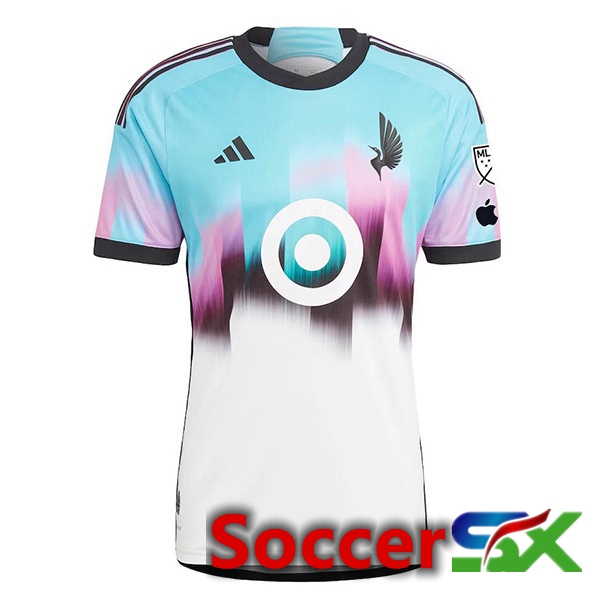 Minnesota United Soccer Jersey Away Blue White 2024/2025