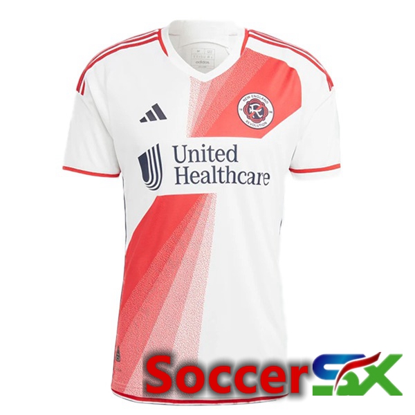 New England Revolution Soccer Jersey Away White 2024/2025