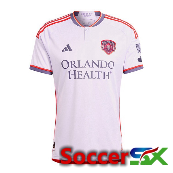 Orlando City SC Soccer Jersey Away White 2024/2025