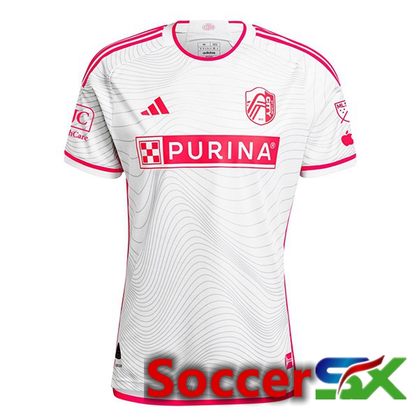 St.Louis City FC Soccer Jersey Away White 2024/2025