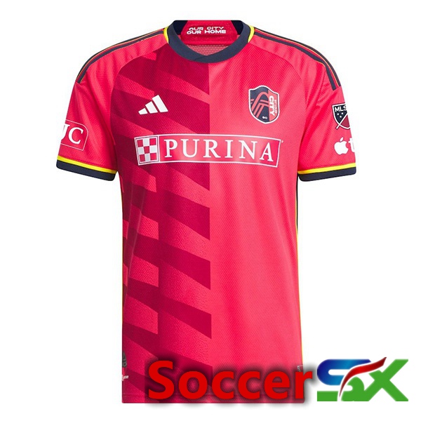 St.Louis City FC Soccer Jersey Home Red 2024/2025