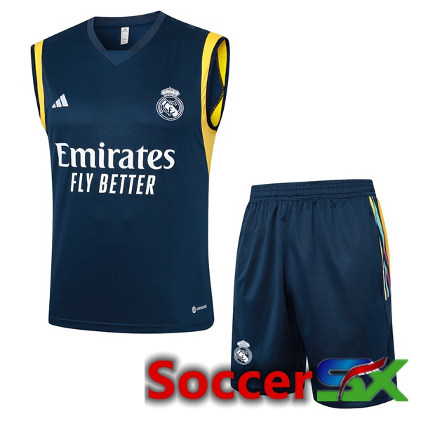Real Madrid Soccer vest + Shorts Blue Royal 2024/2025