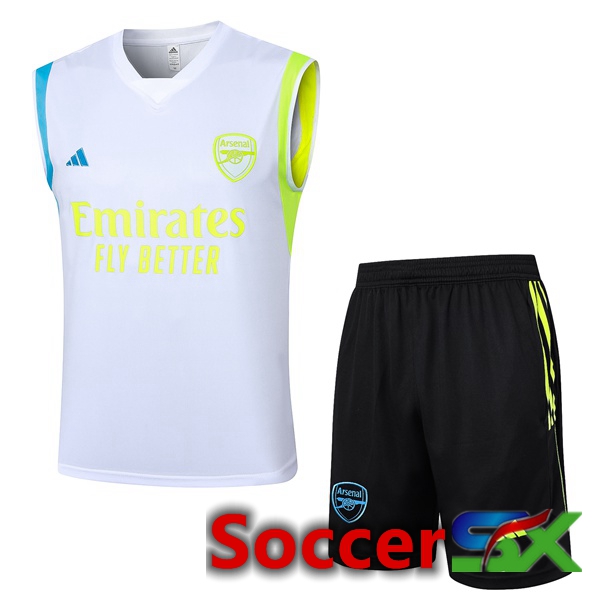 Arsenal Soccer vest + Shorts White 2024/2025