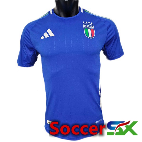 Italy Soccer Jersey Home Blue Version Fuite UEFA Euro 2024